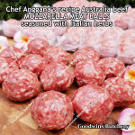 Australia beef mince 85CL Anggana's MEATBALLS Mozzarella Perfetto seasoned with Italian herbs price for 500gr 12-13pcs